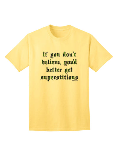 Superstitious Adult T-Shirt by TooLoud: Embrace Belief and Style-Mens T-shirts-TooLoud-Yellow-Small-Davson Sales