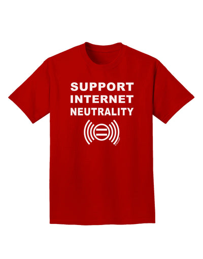 Support Internet Neutrality Adult Dark T-Shirt-Mens T-Shirt-TooLoud-Red-Small-Davson Sales