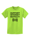 Support Internet Neutrality Childrens T-Shirt-Childrens T-Shirt-TooLoud-Lime-Green-X-Small-Davson Sales