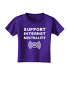 Support Internet Neutrality Toddler T-Shirt Dark-Toddler T-Shirt-TooLoud-Purple-2T-Davson Sales