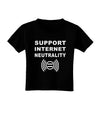 Support Internet Neutrality Toddler T-Shirt Dark-Toddler T-Shirt-TooLoud-Black-2T-Davson Sales