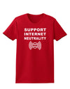 Support Internet Neutrality Womens Dark T-Shirt-TooLoud-Red-X-Small-Davson Sales