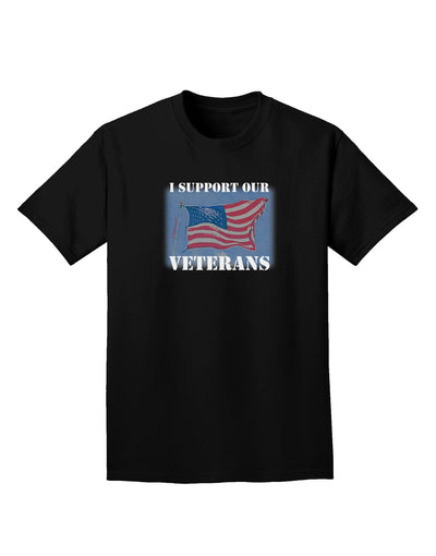 Support Our Veterans Adult T-Shirt-Mens T-Shirt-TooLoud-Black-Small-Davson Sales