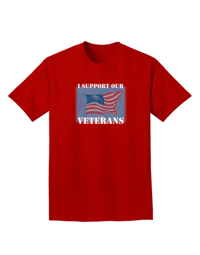 Support Our Veterans Adult T-Shirt-Mens T-Shirt-TooLoud-Red-Small-Davson Sales