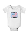 Support Our Veterans Baby Romper Bodysuit-Baby Romper-TooLoud-White-06-Months-Davson Sales