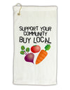 Support Your Community - Buy Local Micro Terry Gromet Golf Towel 16 x 25 inch-Golf Towel-TooLoud-White-Davson Sales