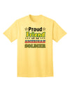 Supporter of American Soldiers Adult T-Shirt-Mens T-shirts-TooLoud-Yellow-Small-Davson Sales