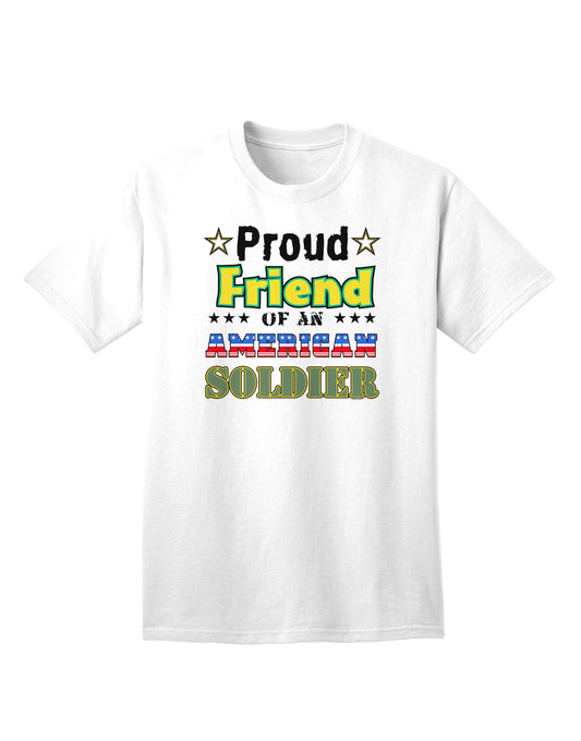 Supporter of American Soldiers Adult T-Shirt-Mens T-shirts-TooLoud-White-Small-Davson Sales