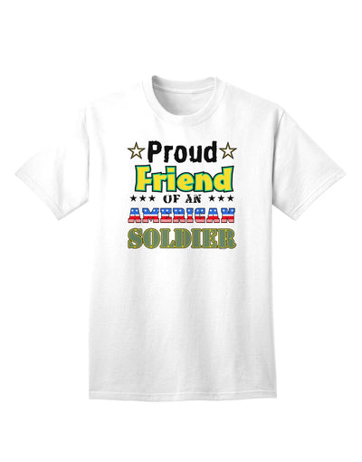 Supporter of American Soldiers Adult T-Shirt-Mens T-shirts-TooLoud-White-Small-Davson Sales