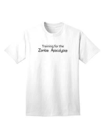 Survivalist Apparel: Adult T-Shirt for Zombie Apocalypse Training-Mens T-shirts-TooLoud-White-Small-Davson Sales