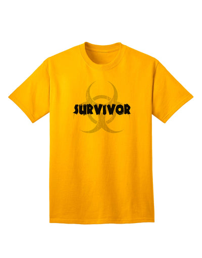 Survivor of Biohazard - Adult T-Shirt for Zombie Apocalypse-Mens T-shirts-TooLoud-Gold-Small-Davson Sales