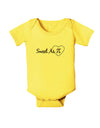 Sweet As Pi Baby Romper Bodysuit-Baby Romper-TooLoud-Yellow-06-Months-Davson Sales