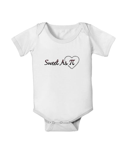 Sweet As Pi Baby Romper Bodysuit-Baby Romper-TooLoud-White-06-Months-Davson Sales
