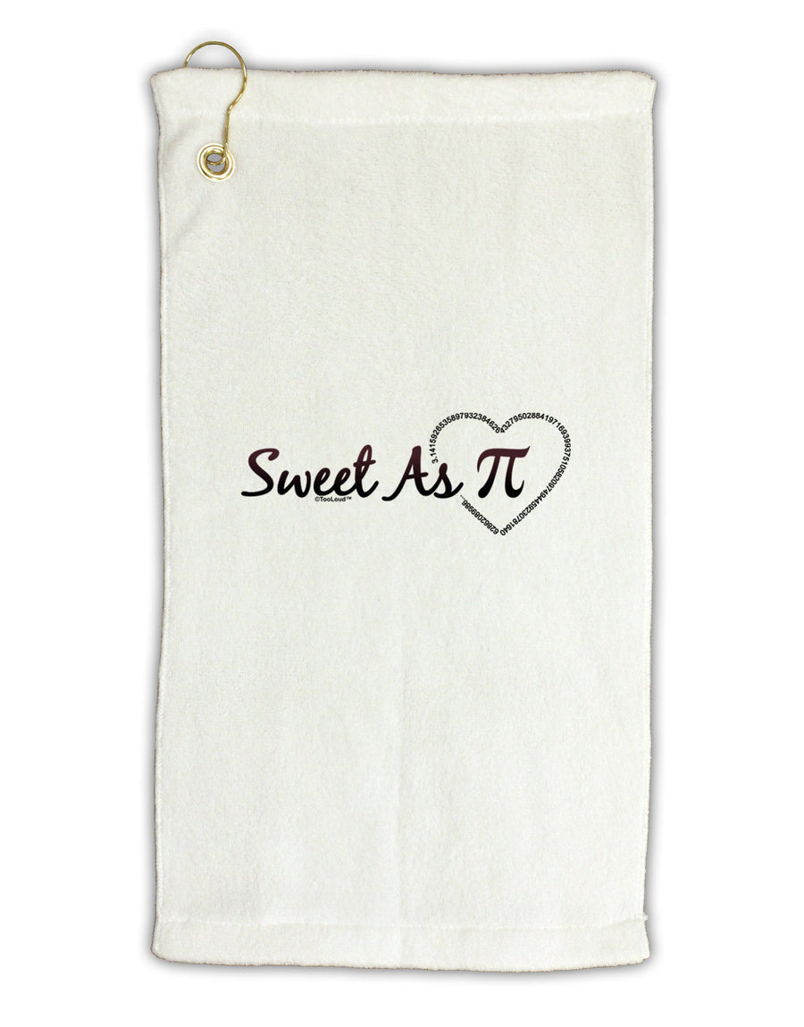 Sweet As Pi Micro Terry Gromet Golf Towel 16 x 25 inch-Golf Towel-TooLoud-White-Davson Sales