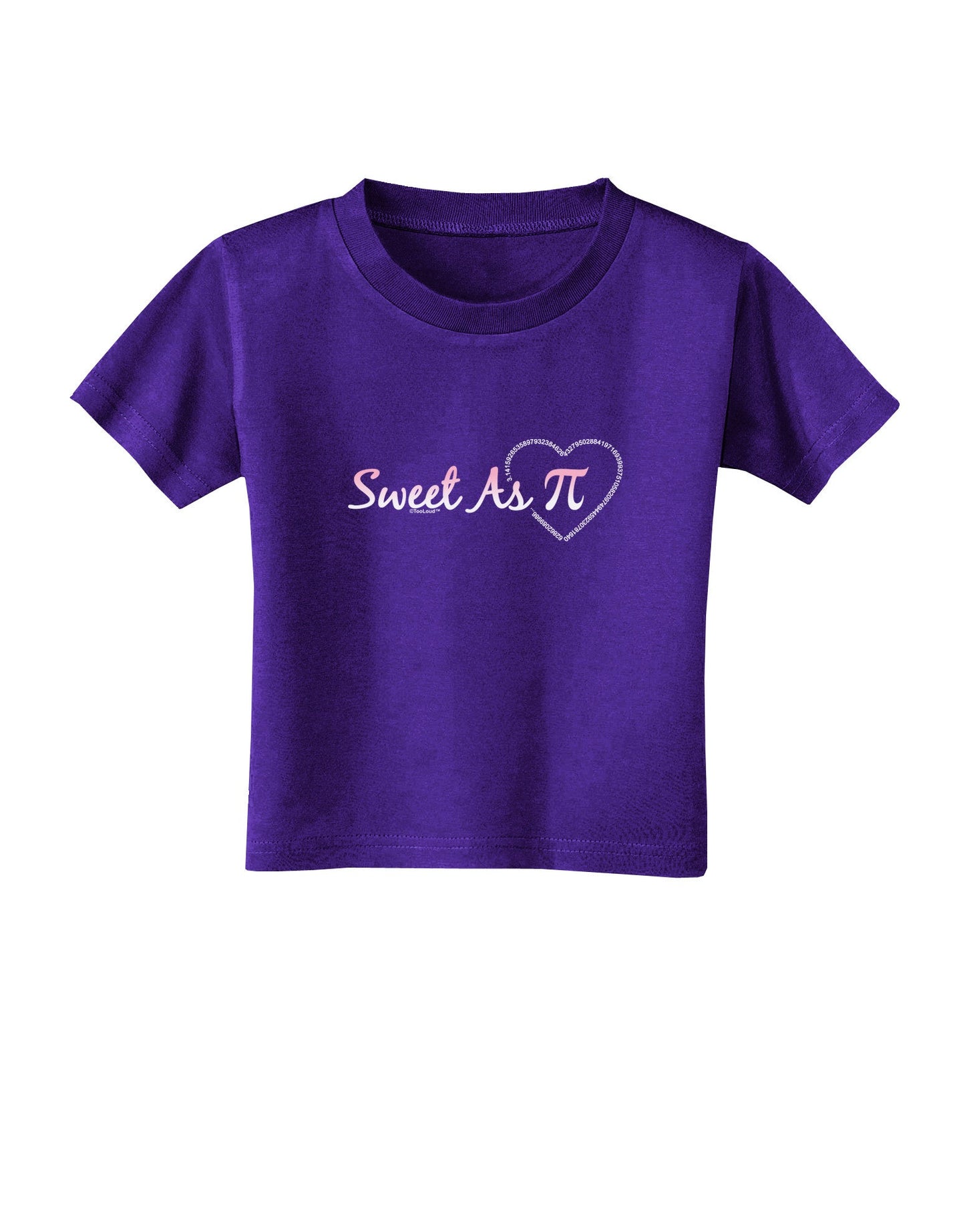 Sweet As Pi Toddler T-Shirt Dark-Toddler T-Shirt-TooLoud-Purple-2T-Davson Sales