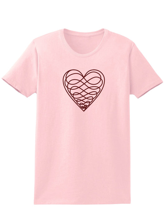 Sweet Heart Adult Womens T-Shirt-TooLoud-Pale Pink-XX-Large-Davson Sales