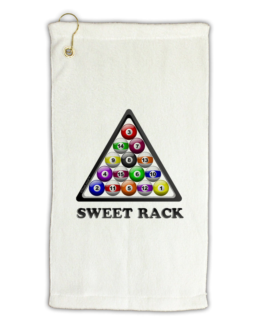 Sweet Rack - Pool Micro Terry Gromet Golf Towel 16 x 25 inch-Golf Towel-TooLoud-White-Davson Sales