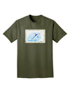 Swordfish Watercolor Adult Dark T-Shirt-Mens T-Shirt-TooLoud-Military-Green-Small-Davson Sales
