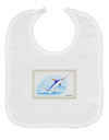 Swordfish Watercolor Baby Bib