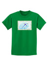 Swordfish Watercolor Childrens Dark T-Shirt-Childrens T-Shirt-TooLoud-Kelly-Green-X-Small-Davson Sales