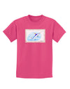 Swordfish Watercolor Childrens Dark T-Shirt-Childrens T-Shirt-TooLoud-Sangria-X-Small-Davson Sales