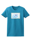 Swordfish Watercolor Womens Dark T-Shirt-TooLoud-Turquoise-X-Small-Davson Sales