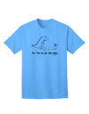 T-Rex Devours Stick Family - Exclusive Adult T-Shirt from TooLoud-Mens T-shirts-TooLoud-Aquatic-Blue-Small-Davson Sales