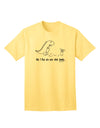 T-Rex Devours Stick Family - Exclusive Adult T-Shirt from TooLoud-Mens T-shirts-TooLoud-Yellow-Small-Davson Sales