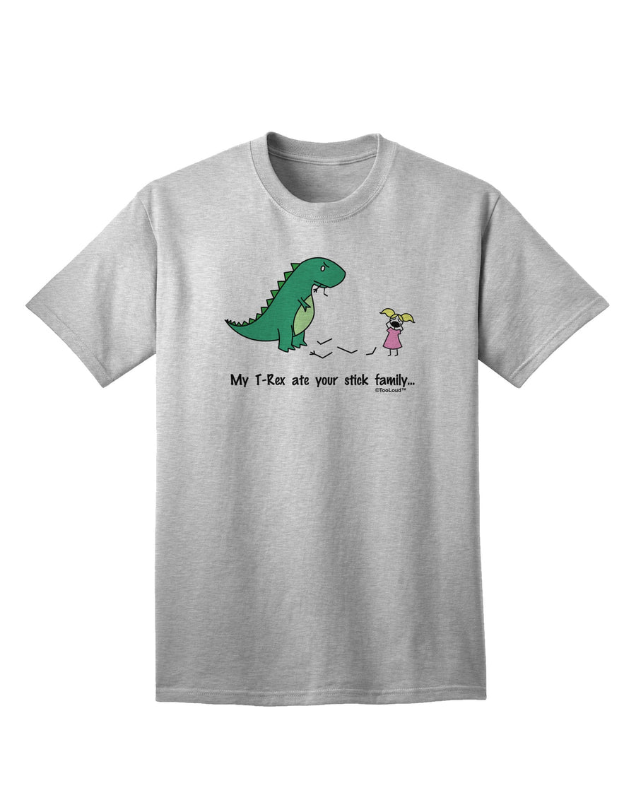 T-Rex Family Devoured - Vibrant Adult T-Shirt in Various Colors by TooLoud-Mens T-shirts-TooLoud-White-Small-Davson Sales