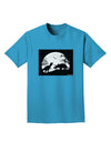 T-Rex and Triceratops Silhouettes Design Adult Dark T-Shirt by TooLoud-Mens T-Shirt-TooLoud-Turquoise-Small-Davson Sales