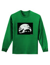 T-Rex and Triceratops Silhouettes Design Adult Long Sleeve Dark T-Shirt by TooLoud-TooLoud-Kelly-Green-Small-Davson Sales