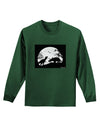 T-Rex and Triceratops Silhouettes Design Adult Long Sleeve Dark T-Shirt by TooLoud-TooLoud-Dark-Green-Small-Davson Sales