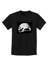 T-Rex and Triceratops Silhouettes Design Childrens Dark T-Shirt by TooLoud-Childrens T-Shirt-TooLoud-Black-X-Small-Davson Sales