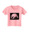 T-Rex and Triceratops Silhouettes Design Toddler T-Shirt by TooLoud-Toddler T-Shirt-TooLoud-Candy-Pink-2T-Davson Sales