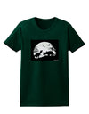 T-Rex and Triceratops Silhouettes Design Womens Dark T-Shirt by TooLoud-Womens T-Shirt-TooLoud-Forest-Green-Small-Davson Sales