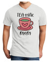 TEA-RRIFIC Mom Adult V-Neck T-shirt-Mens T-Shirt-TooLoud-White-Small-Davson Sales