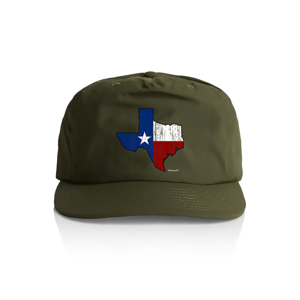 TooLoud State of Texas Flag Design - Distressed Adult Dark Baseball Cap Hat