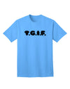 TGIF Adult T-Shirt by TooLoud - A Celebration of the Weekend-Mens T-shirts-TooLoud-Aquatic-Blue-Small-Davson Sales