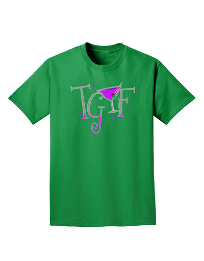 TGIF Martini Adult Dark T-Shirt-Mens T-Shirt-TooLoud-Kelly-Green-Small-Davson Sales