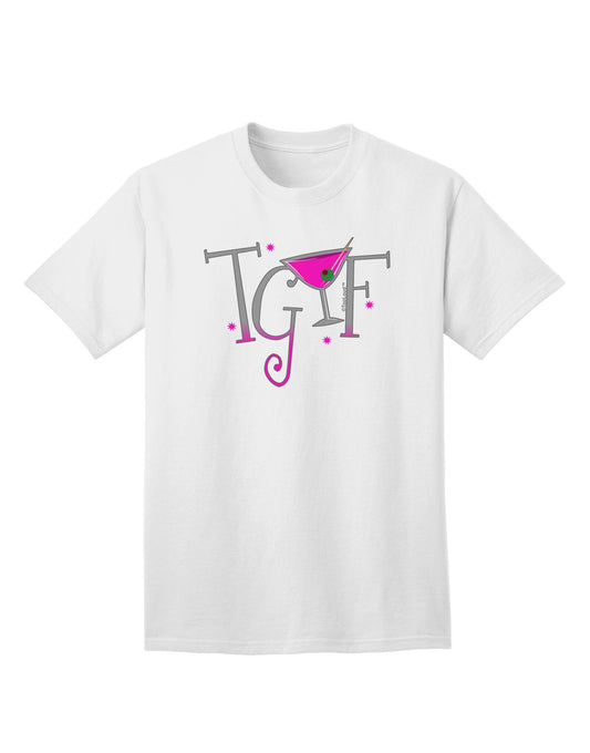 TGIF Martini Adult T-Shirt-Mens T-Shirt-TooLoud-White-Small-Davson Sales