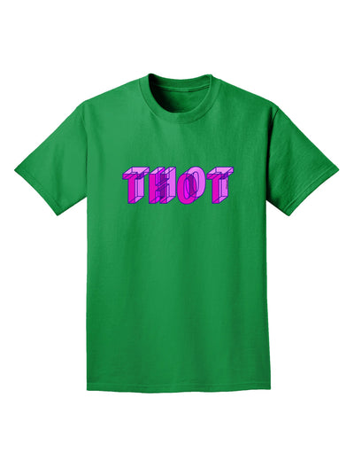 THOT Artistic Text Adult Dark T-Shirt-Mens T-Shirt-TooLoud-Kelly-Green-Small-Davson Sales