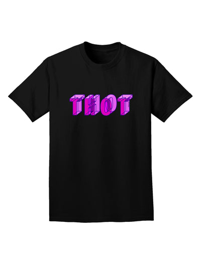 THOT Artistic Text Adult Dark T-Shirt-Mens T-Shirt-TooLoud-Black-Small-Davson Sales