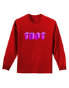 THOT Artistic Text Adult Long Sleeve Dark T-Shirt-TooLoud-Red-Small-Davson Sales