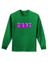 THOT Artistic Text Adult Long Sleeve Dark T-Shirt-TooLoud-Kelly-Green-Small-Davson Sales