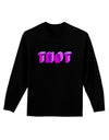 THOT Artistic Text Adult Long Sleeve Dark T-Shirt-TooLoud-Black-Small-Davson Sales