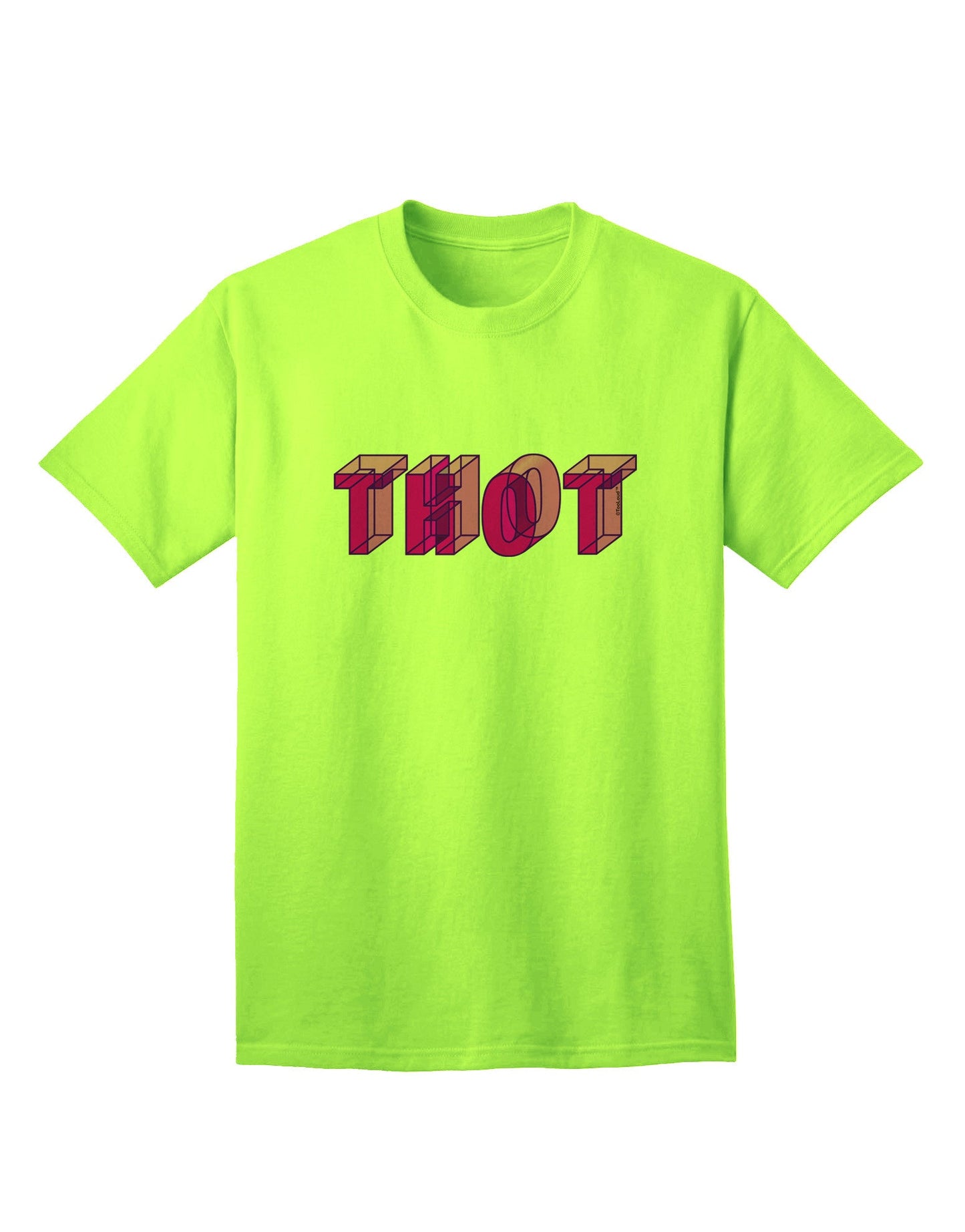 THOT Artistic Text - Premium Adult T-Shirt Collection-Mens T-shirts-TooLoud-Neon-Green-Small-Davson Sales