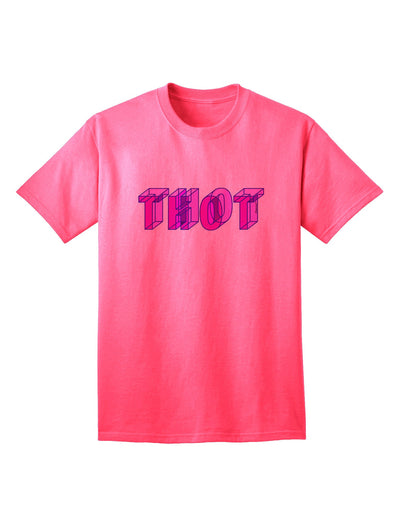 THOT Artistic Text - Premium Adult T-Shirt Collection-Mens T-shirts-TooLoud-Neon-Pink-Small-Davson Sales