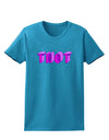 THOT Artistic Text Womens Dark T-Shirt-TooLoud-Turquoise-X-Small-Davson Sales