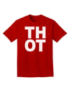 THOT Bold Text Adult Dark T-Shirt-Mens T-Shirt-TooLoud-Red-Small-Davson Sales