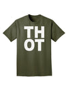 THOT Bold Text Adult Dark T-Shirt-Mens T-Shirt-TooLoud-Military-Green-Small-Davson Sales